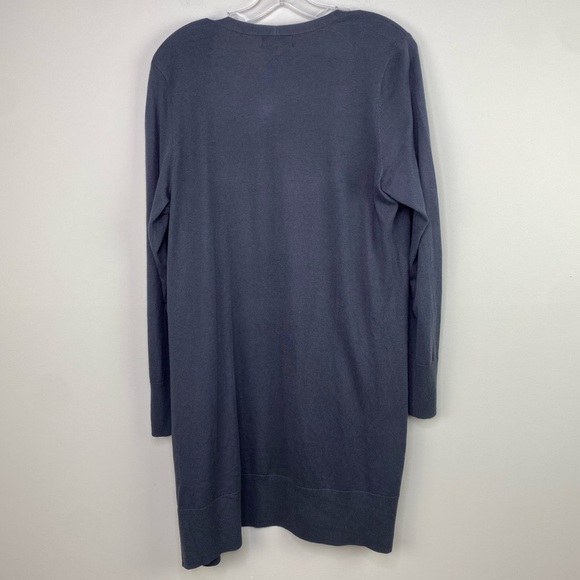 Universal Standard Gray Long line knee length Open Cardigan Sweater size 2XS - Picture 9 of 11